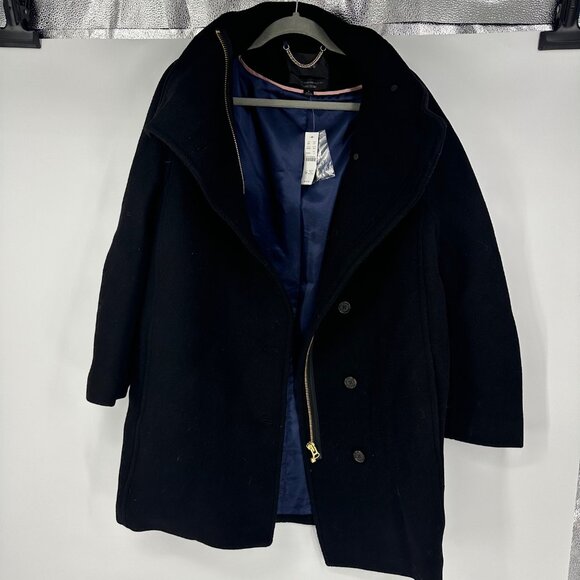 J.Crew Villa coat in Italian stadium-cloth Black Size 4 NWT $385 - Picture 8 of 8